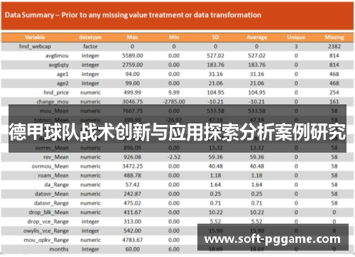 德甲球队战术创新与应用探索分析案例研究